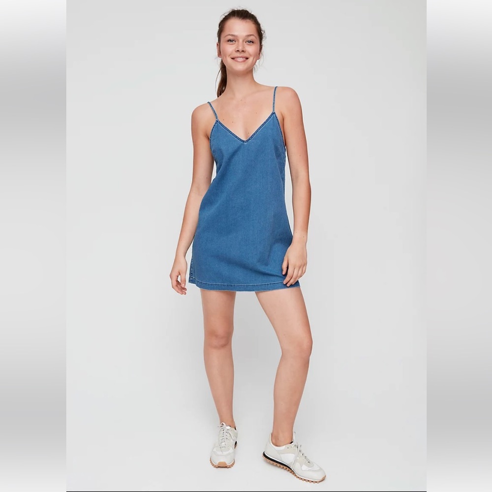 Aritzia Wilfred Free Vivianne Denim Dress